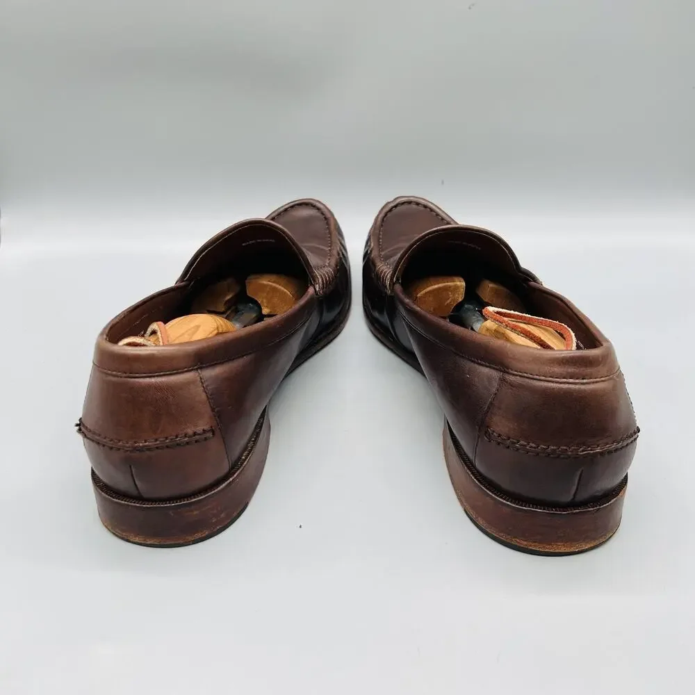 Cole Haan Shoes Mens 13 Brown Leather Penny Loafers Slip On Dress Classic Casual